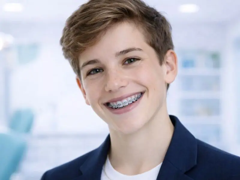 Ortodoncia con brackets metálicos adolescentes en Horta-Guinardó Institut Dental Torres Ballart