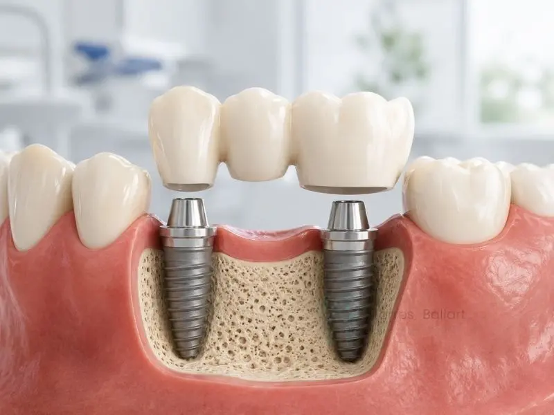 Puente sobre Implantes en Horta Guinardó Institut Dental Torres Ballart